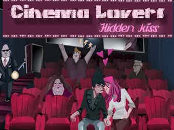 Cinema lovers hidden kiss