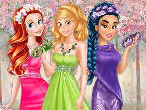 Colors of spring princess gowns