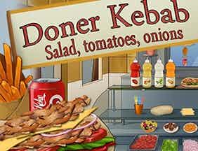 Doner kebab  salade  tomates  oignons