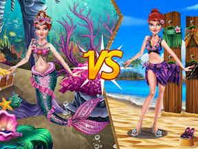 Princess vs mermaid outfit