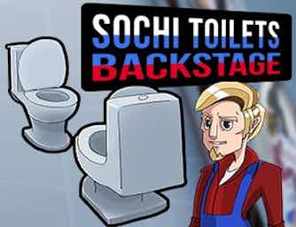 Sochi toilets  backstage