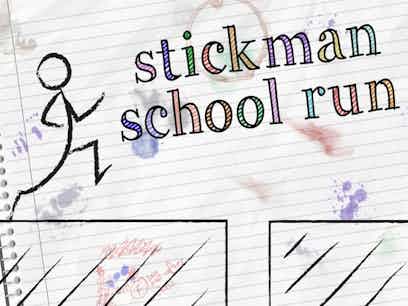 Stickman school run
